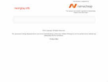Tablet Screenshot of neongray.info